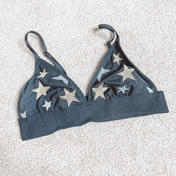 PINK Victoria's Secret Other - Victoria’s Secret glitter star print bralette